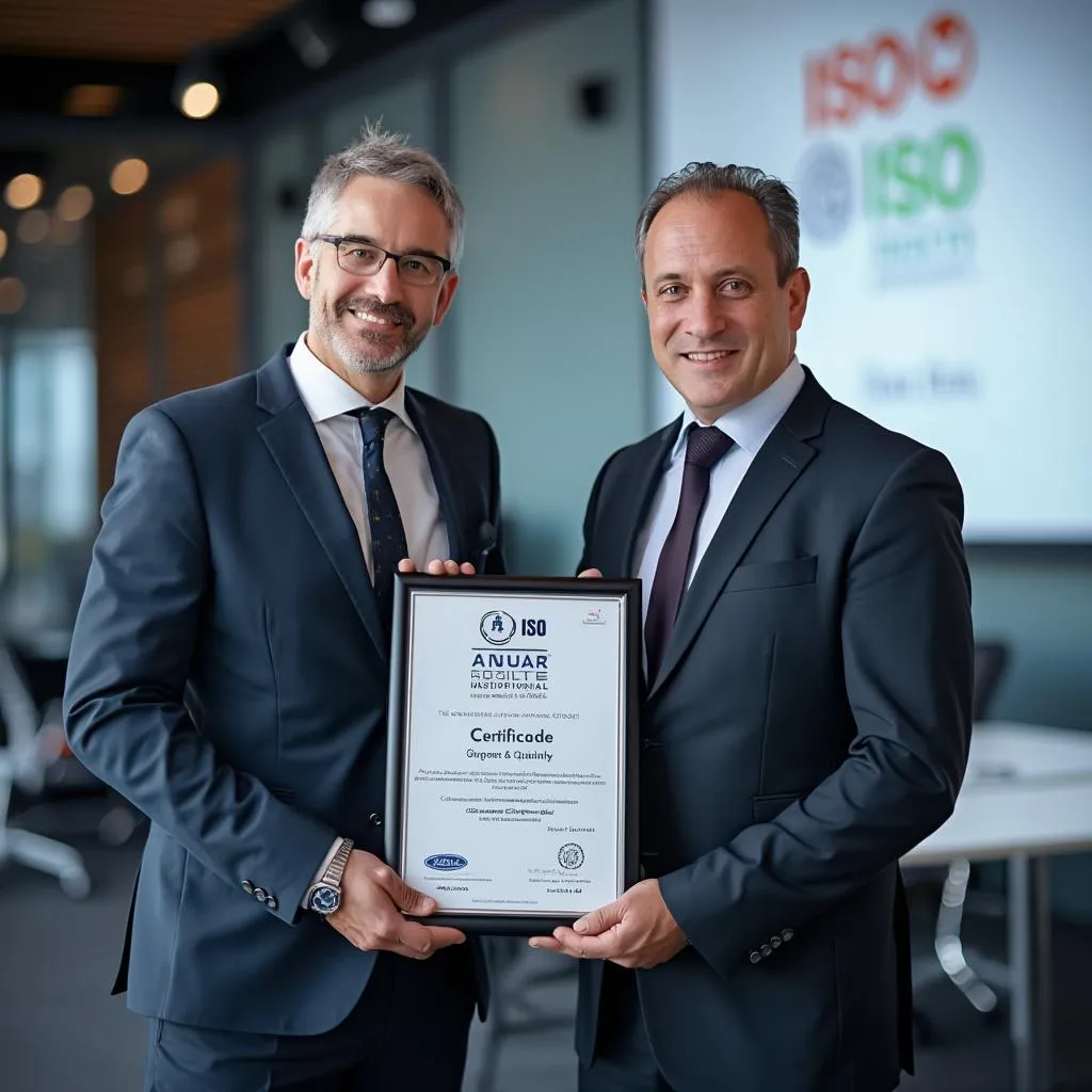Certificación ISO 9001 ConsulPro ceremonia